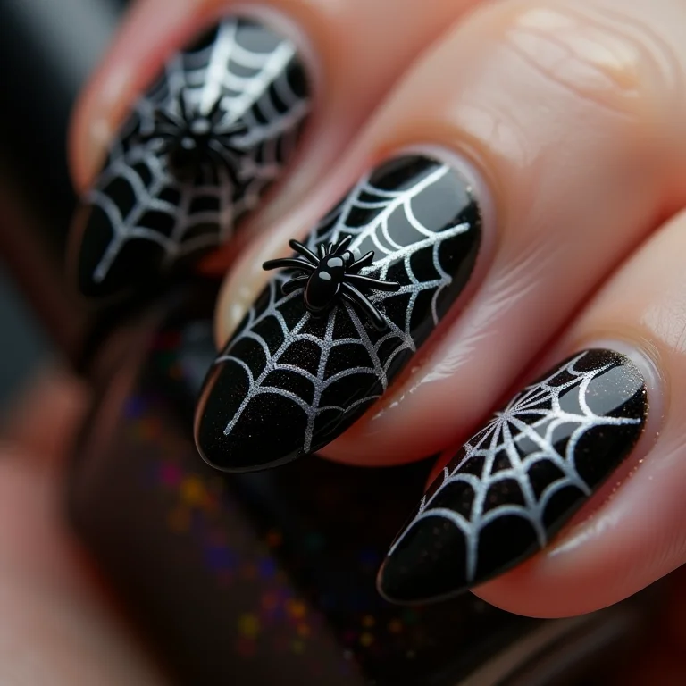 Unhas de Aranha com teias macabras
