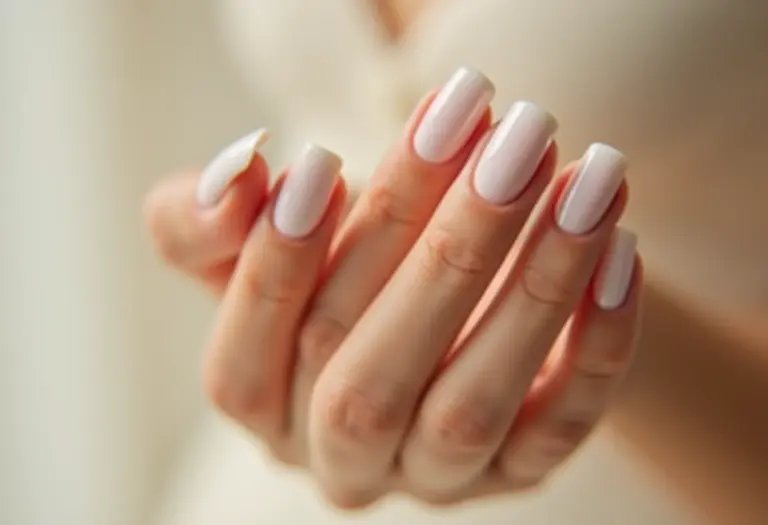 Unhas de gel brancas decoradas com visual impecável