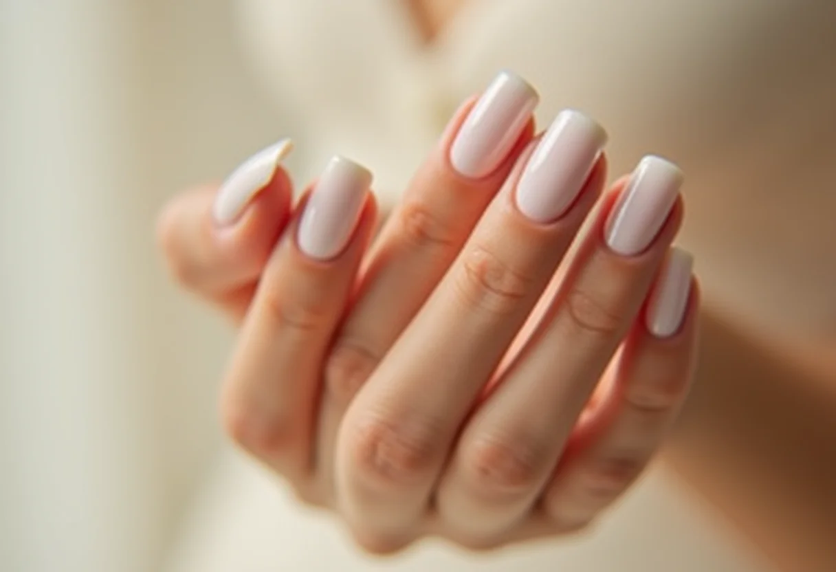 Unhas de gel brancas decoradas com visual impecável