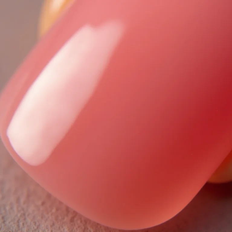 Unhas de gel com formato redondo perfeito