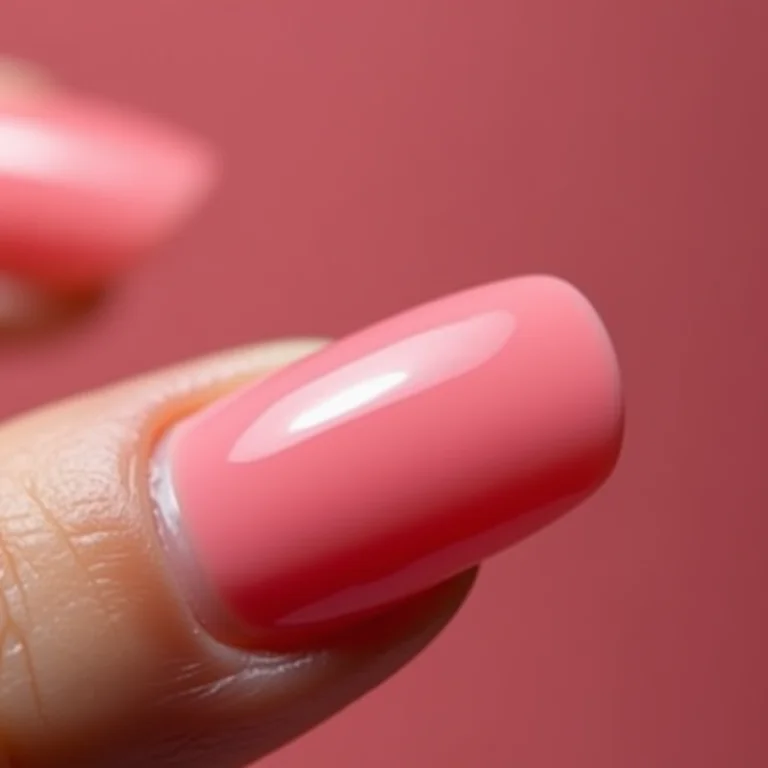Unhas de gel com levantamento perto da cutícula