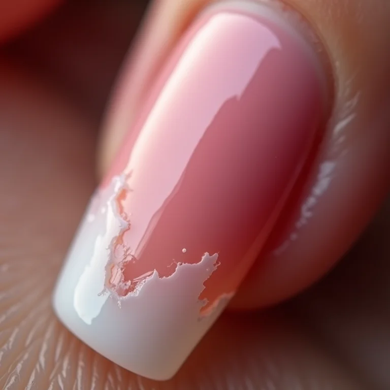 Unhas de gel com lifting e danos