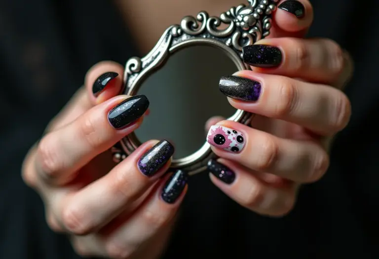 Unhas de Monstro com espelho antigo