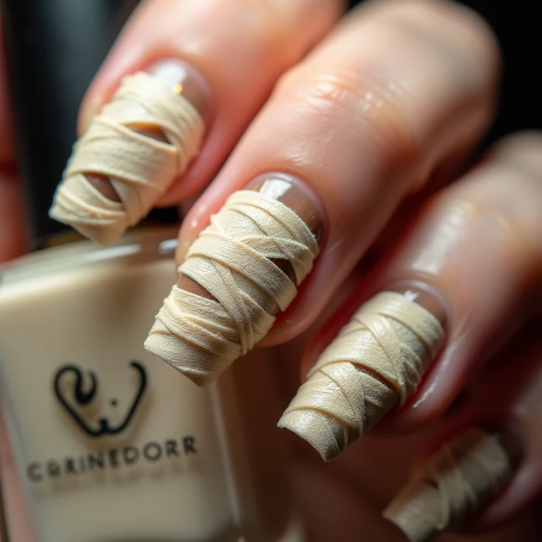 Unhas de Múmia com bandagens