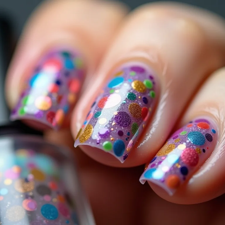 Unhas decoradas com adesivos estilosos