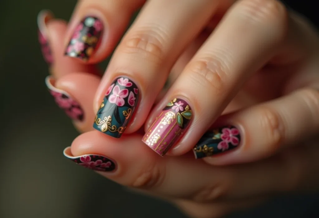 Unhas decoradas com adesivos: guia sobre a duração média