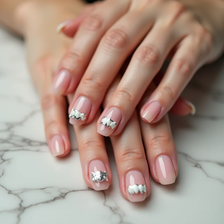 Unhas decoradas com dentes