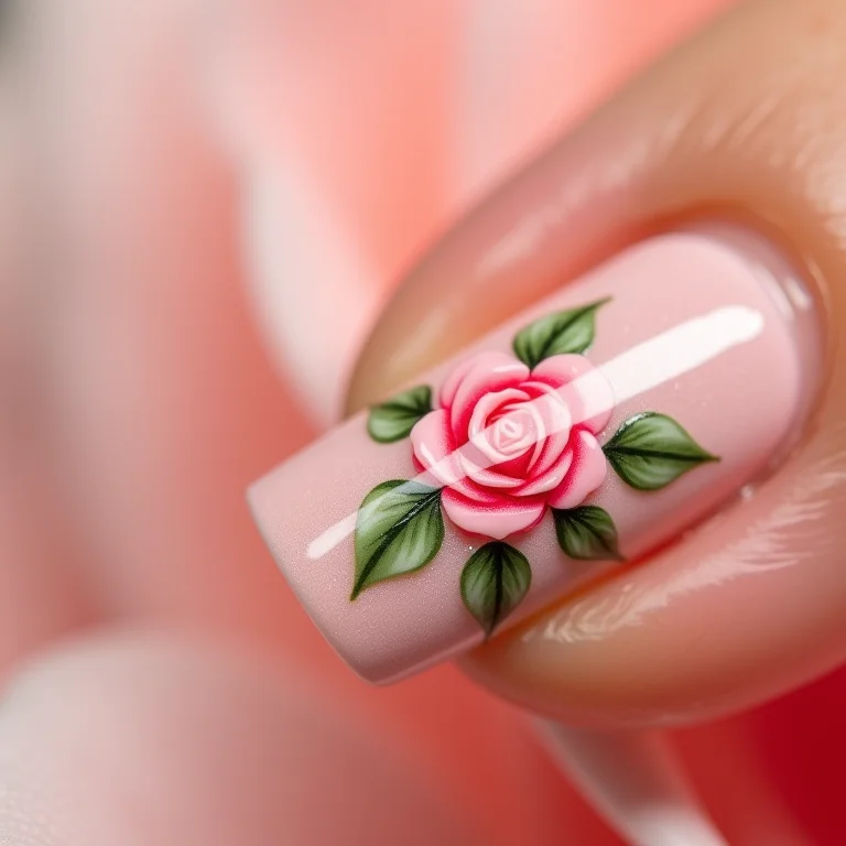 Unhas Decoradas com Flores