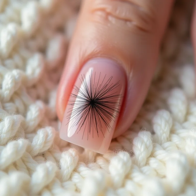 Unhas decoradas com pelos