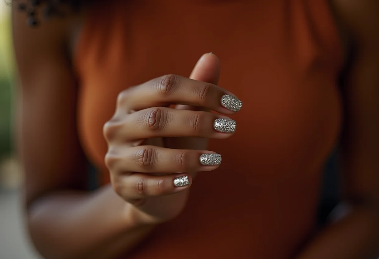 Unhas decoradas com strass Avon