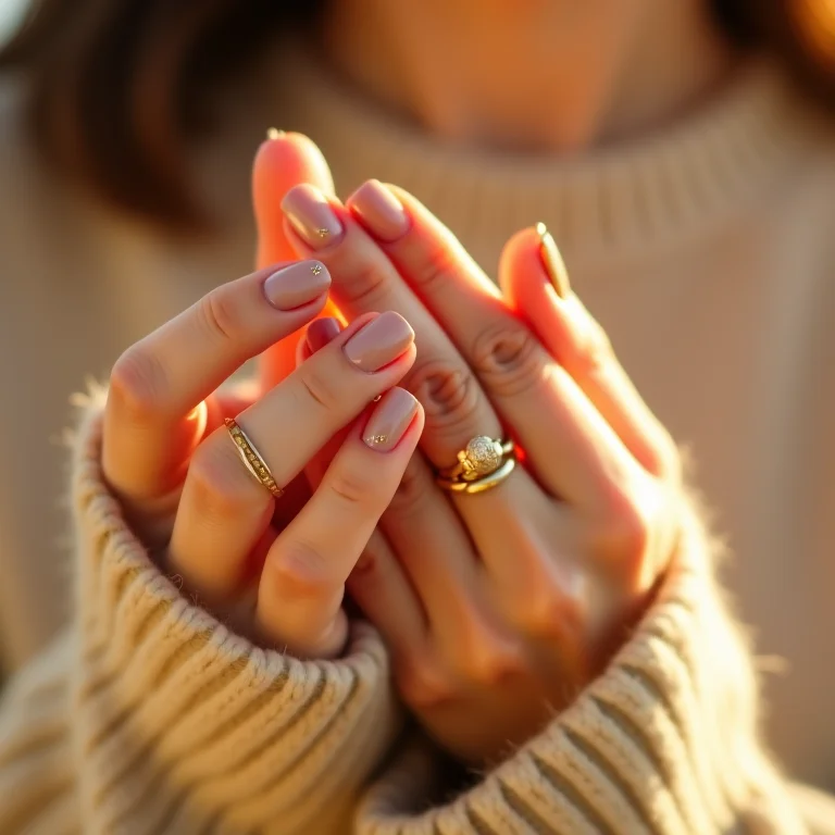 Unhas decoradas delicadas para o dia a dia: menos é mais.