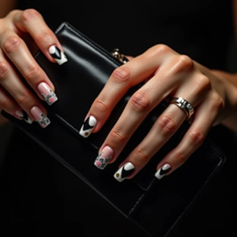 Unhas decoradas Grêmio para ocasiões especiais.