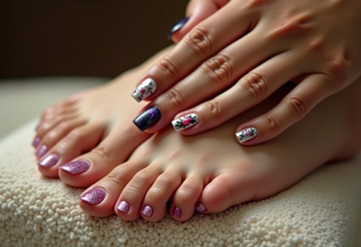 Unhas decoradas nos pés: Tendências e inspirações
