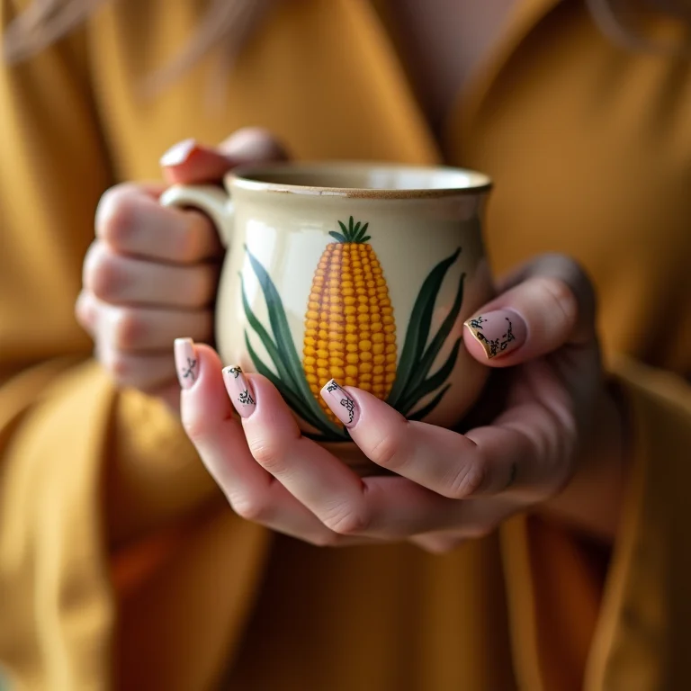 Unhas decoradas para festa junina
