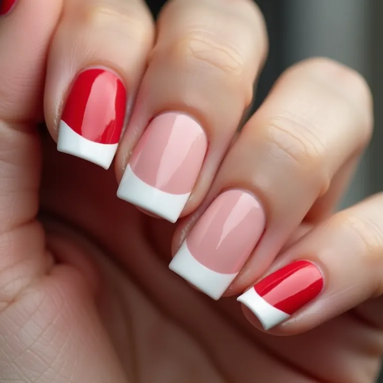 Francesinha Invertida: Vermelho na Base, Branco na Ponta - inspiração