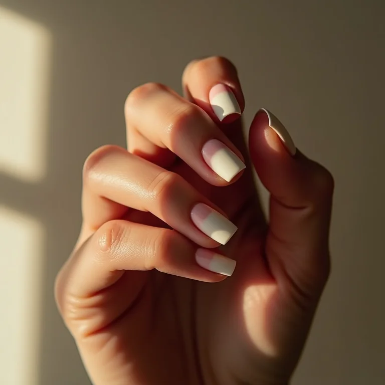 Unhas degradê foscas: suavidade e elegância para suas mãos.