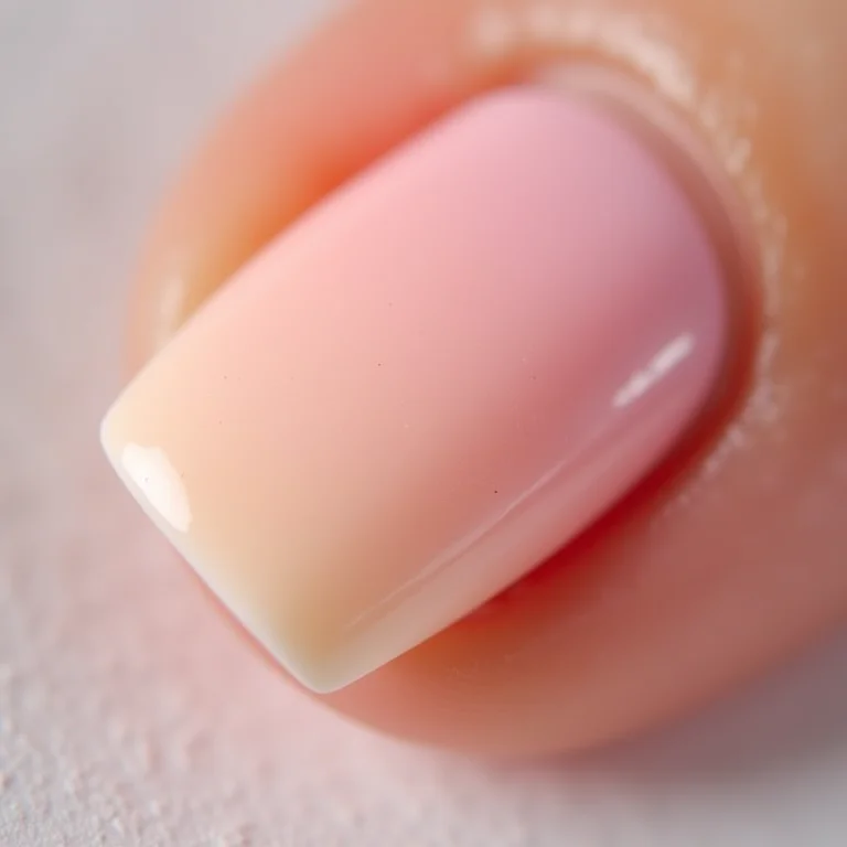 Unhas degradê suaves nos pés