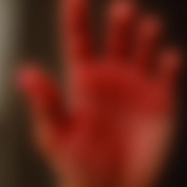 Unhas degradê vermelho para preto