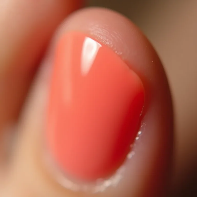 Unhas dos pés em formato oval