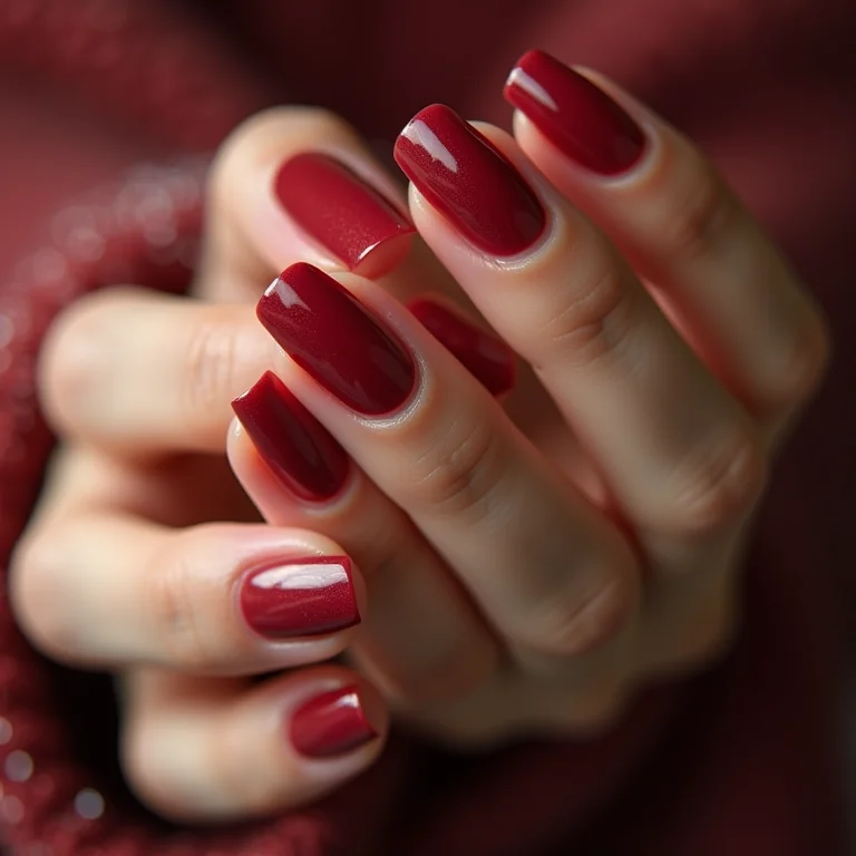 Unhas marsala sofisticadas no inverno