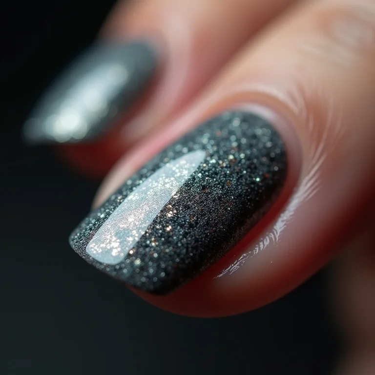 Unhas masculinas com texturas diferenciadas.