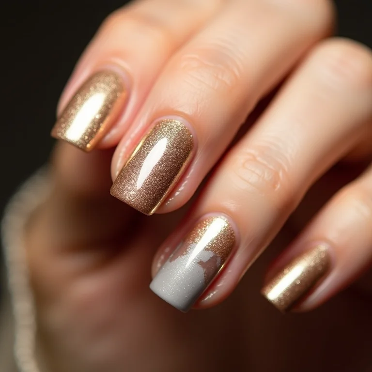 Unhas metalizadas, brilho e glamour para o inverno 2024