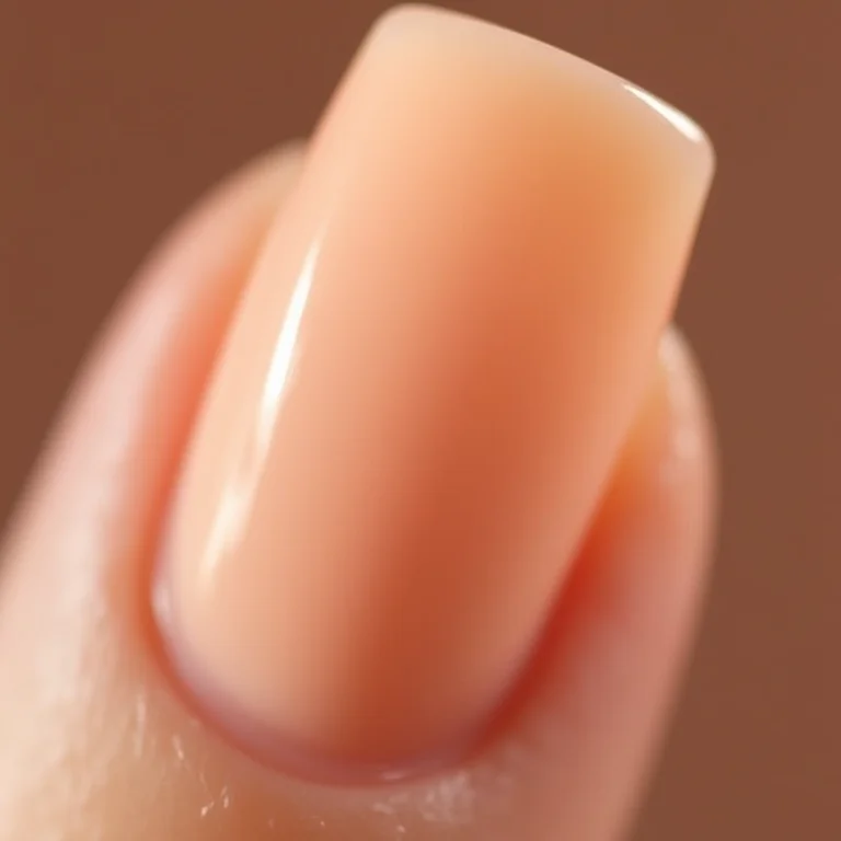 Unhas nude com acabamento matte