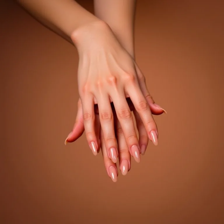 Unhas nude minimalistas