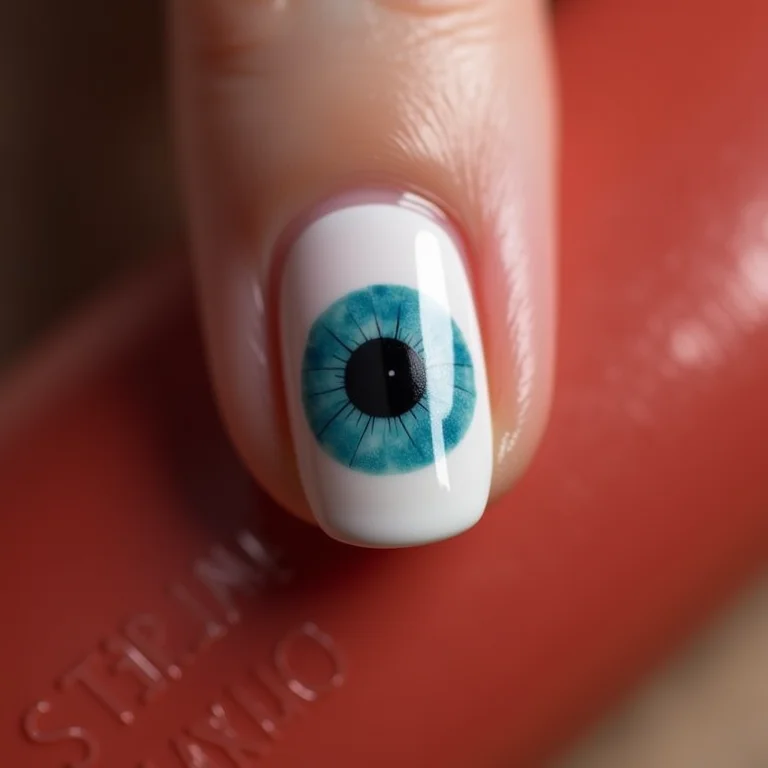 Unhas olho grego minimalistas