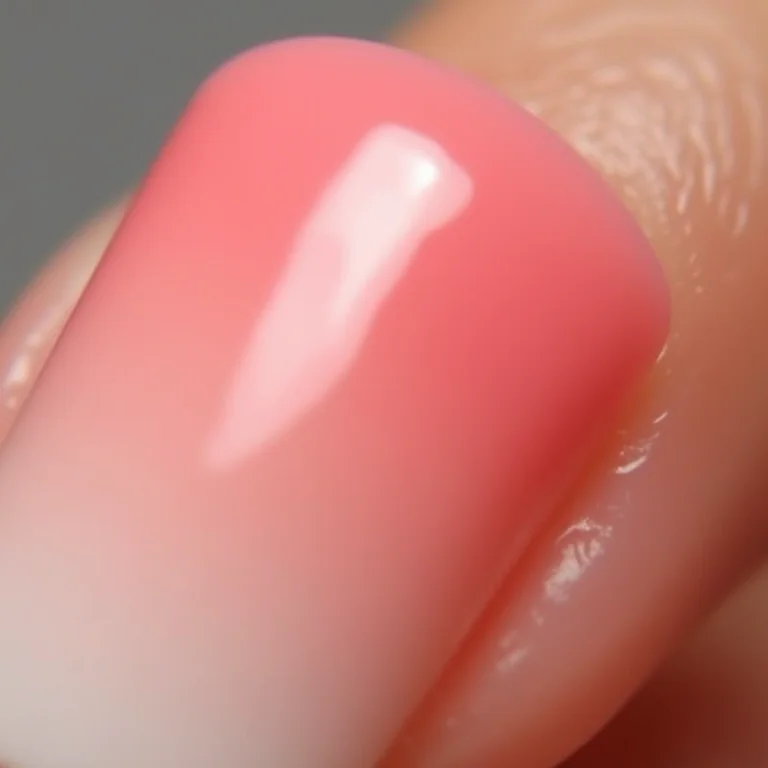 Unhas ombré rosa e branco