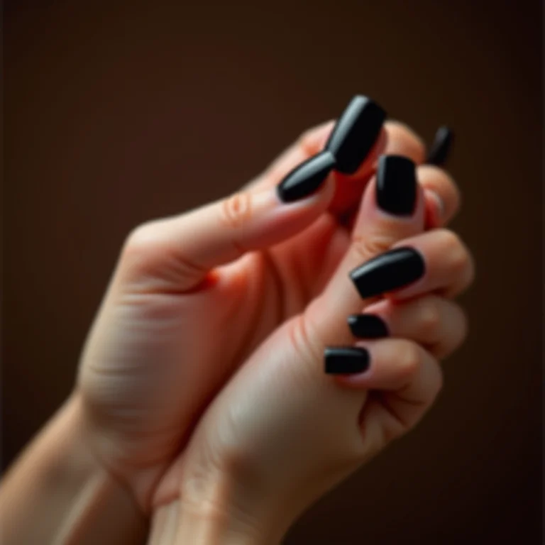 Unhas pretas clássicas