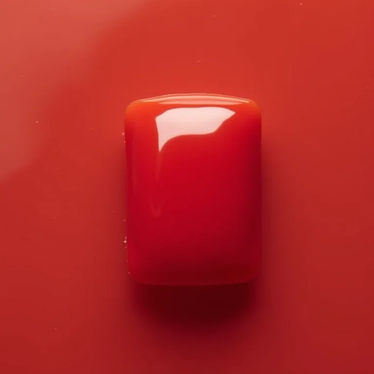 Unhas quadradas com cor sólida