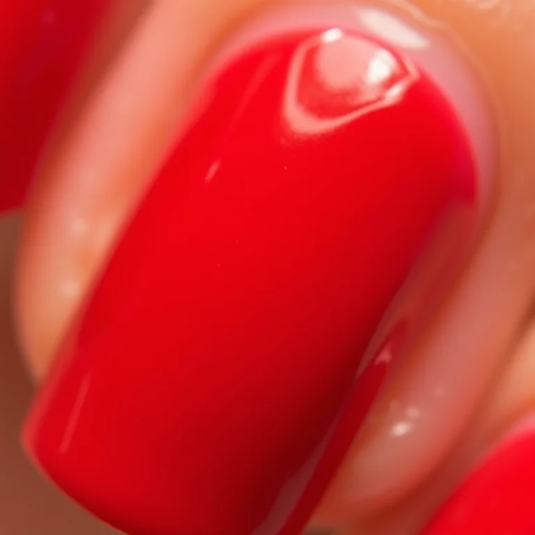 Unhas vermelhas com durabilidade