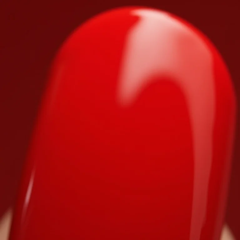 Unhas vermelhas cuticulagem perfeita