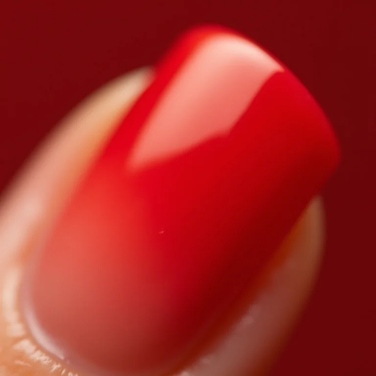 Unhas vermelhas degradê