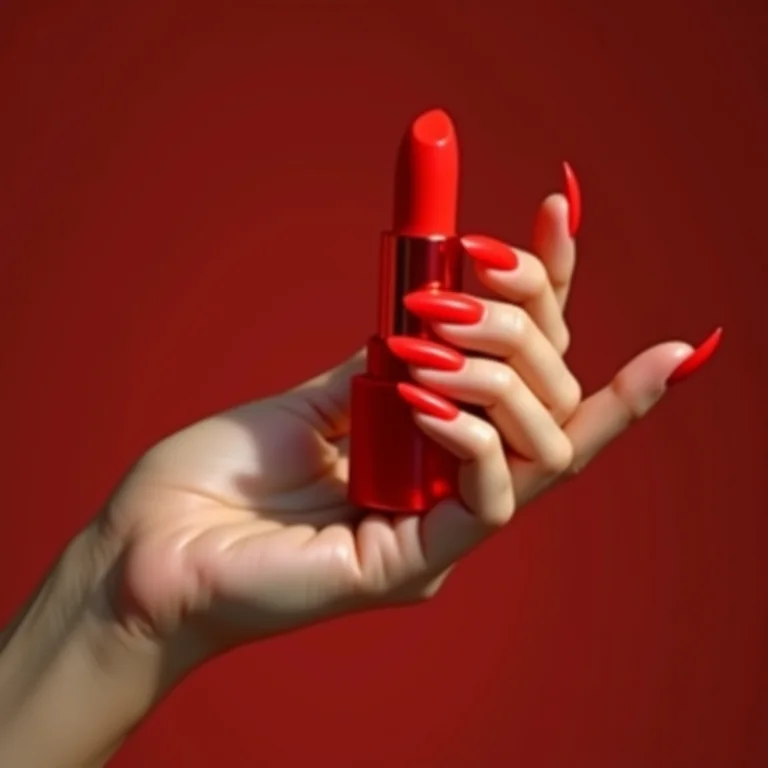 Unhas vermelhas ousadas e glamourosas