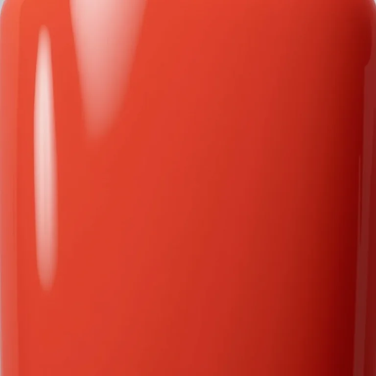 Unhas vermelho coral vibrantes