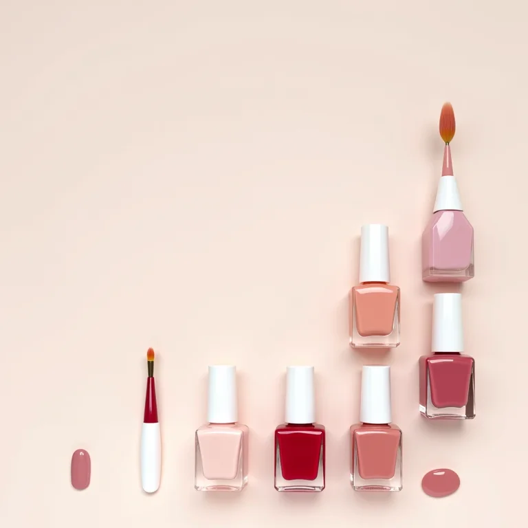 Utensílios para nail art organizados