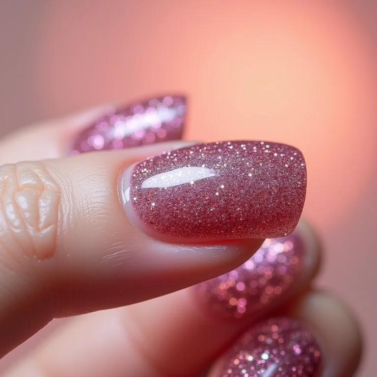 Vantagens de usar unhas de gel com glitter