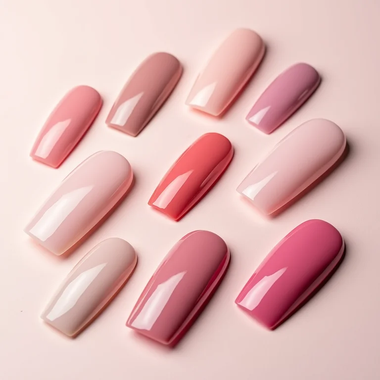 Vários esmaltes com diferentes texturas e acabamentos