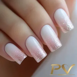 Ombré Sutil com Glitter Degradê - inspiração