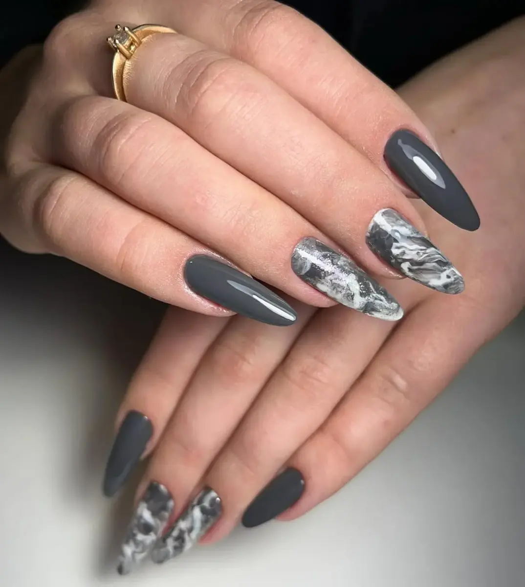 Efeito Mármore Cinza: sofisticação moderna! - ideia