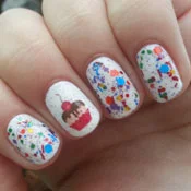 Cupcake Retrô: Poá e Cores Clássicas dos Anos 50 - inspiração