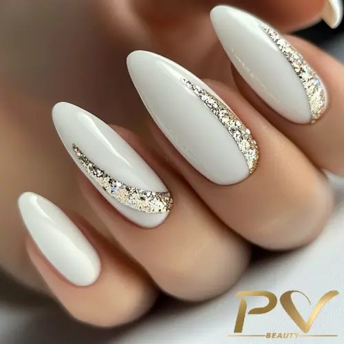 Glitter Dourado para um Visual Sofisticado - detalhe