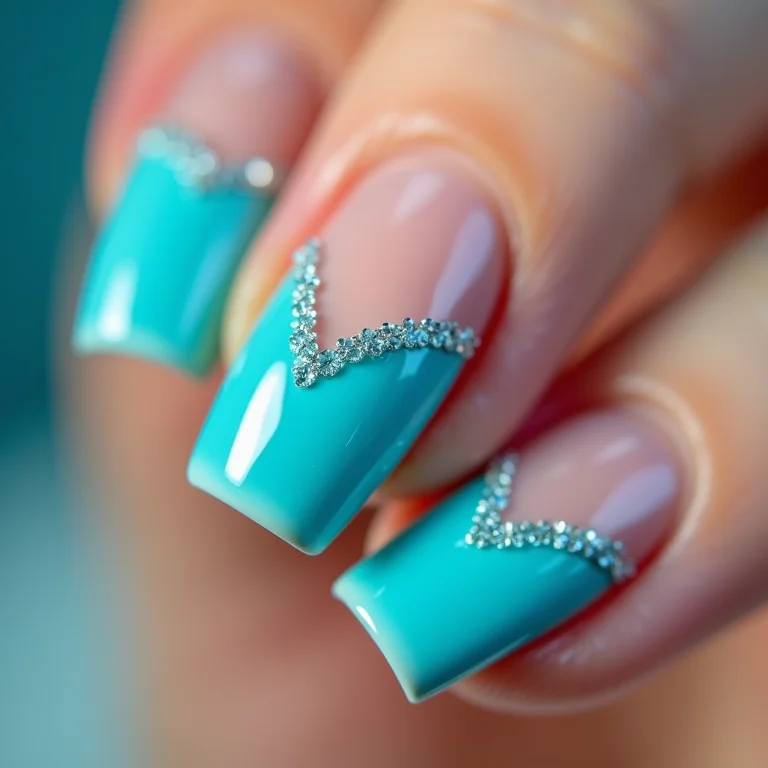 Francesinha Invertida Azul Turquesa: Um Toque Tropical Chic - inspiração