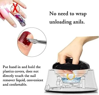 Mini Sauna para Unhas: Vaporização para Facilitar a Remoção - detalhe