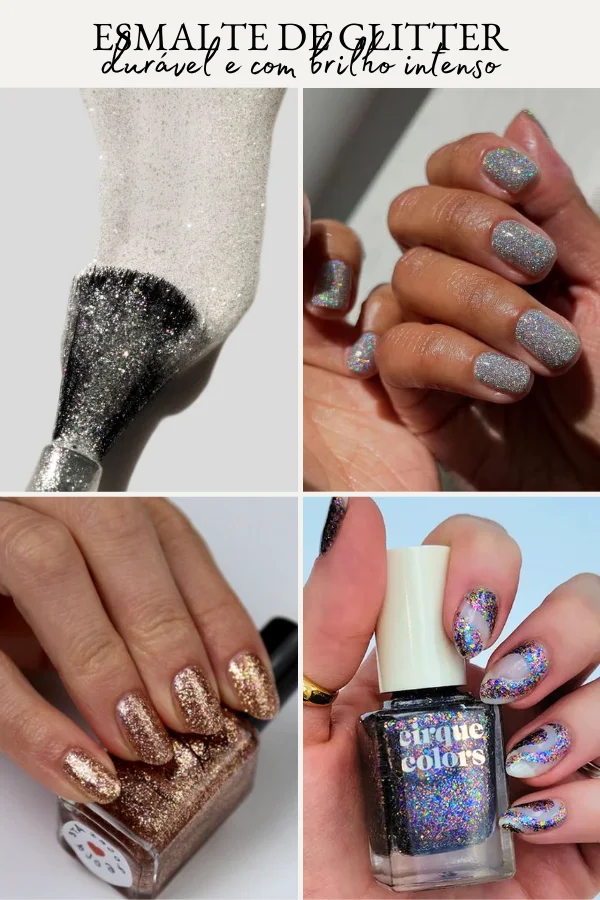 Filha única com glitter e tripla camada de extra brilho - ideia