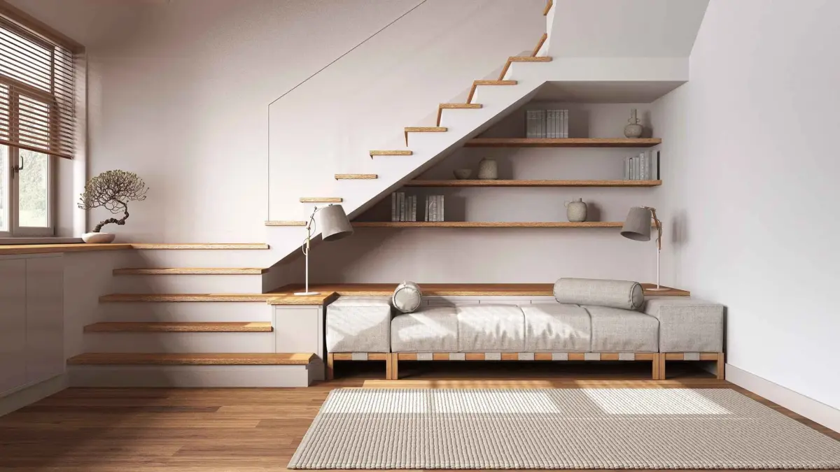 Em Escada Decorativa: Originalidade e Otimização de Espaço - ideia