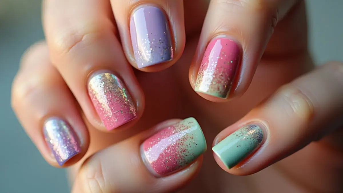 Desenhos Florais Delicados com Esmalte Gel - inspiração