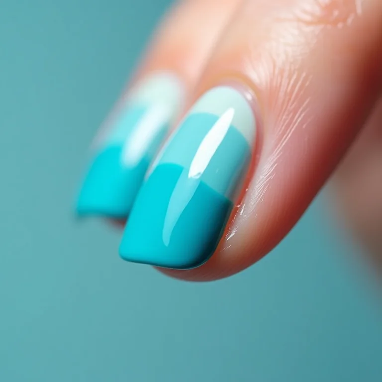 Francesinha Invertida Azul Turquesa: Um Toque Tropical Chic - ideia